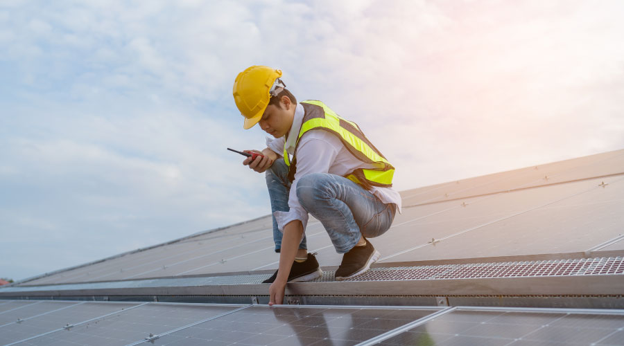 Ceiling stain inside a home from a roof leak